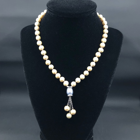 Freshwater Champagne Pearl Necklace - Picture 7 of 13